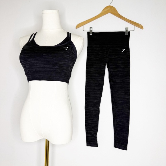 Gymshark Adapt Marl Seamless Sports Bra & Leggings Set Size XS/Small - Picture 1 of 5